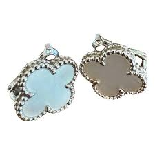 Vintage alhambra white gold earrings Van Cleef & Arpels White in White gold - 55947806