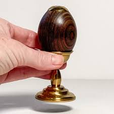 VAN CORT Kaleidoscope Egg on Brass Stand - Etsy