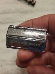 Vintage Safety Razor Van Der Hagen Germany Stainless Steel Extra Blades Silver | eBay