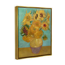 The Stupell Home Decor Collection Van Gogh Sunflowers Post ...
