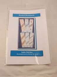 SATIN STITCHES INSTRUCTIONS "NEW" BANDED BOOKMARKS | eBay
