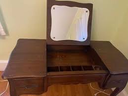 antique mid-century John Widdicomb flip top vanity | eBay