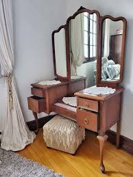 Art Deco Waterfall Vanity 1940s Beautiful Dressing Table ...