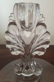 Pair Vintage 1940s Martinsville Glass Candlesticks "Janice ...