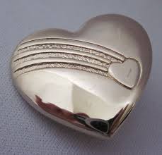 Vintage Gold Rainbow Heart, Signed Variety Club Brooch Pin ...