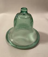 Vintage Aqua Glass Cloche - Hand Blown Plant Cover ...