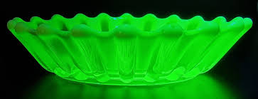 ANTIQUE VASELINE URANIUM YELLOW GLASS CANDY/NUTS BOWL GEORGE DAVIDSON C1900 UK | eBay