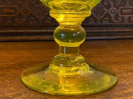 Antique Uranium Glass Rummer Large Glass - Etsy