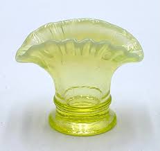 Fenton Topaz Opalescent Mini vase