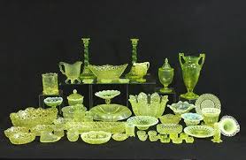 Collection Of Vaseline Glass