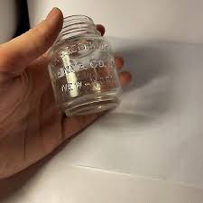 Vintage Embossed Glass Jar Chesebrough Manufacturing New ...