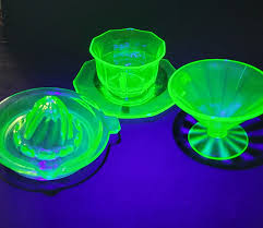 Uranium glass found at Oddball's Collectibles in Richmond, VA
