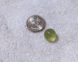 5 Vaseline Glass Marbles Uranium Depression Glass Marbles ...