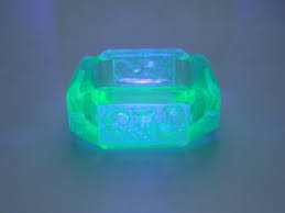 Bohemian Czech Art Deco Turquoise Uranium Cut Glass Ashtray With Signs of the Zodiac by Schlevogt Ingrid Collection Gablonz - Etsy