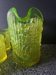 Imperial Glass Company American Beauty Rose Vaseline Glass ...