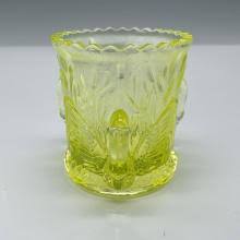 Sold at Auction: Vintage Yellow Uranium Glass Toothpick ...