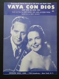 RUSSEL L. JAMES I. PEPPER B. Vaya Con Dios Chant Piano 1953 ...