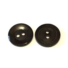 Vintage Dark Brown Plastic Buttons: 16mm Dipped Center (pack ...
