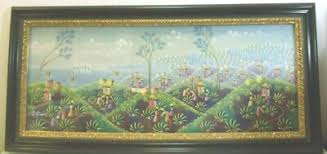 Fascinating H. Cineus Original Painting of Panoramic Haitian Landscape. | eBay