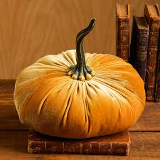 Extra Large Velvet Pumpkin Gold, Autumn Luxury Velvet ...