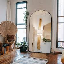 Gaierptone 32-in W x 71-in H Arch Black Framed Full Length Floor Mirror CRX5X5MWVJ4 at Lowes.com