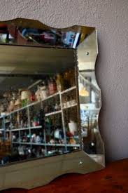 Large Patinated Venetian Mirror for sale at Pamono