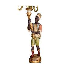 Italian Figural Standing Candelabra Floor Lamp, Early 20th ...