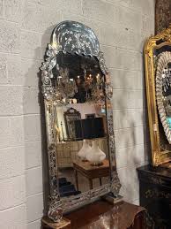 20th Century Venetian Etched Glass Mirror | Chairish