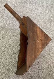 Vintage 2-Piece Spanish Folk Art Fireplace Tool Set - Wooden Dust Pan with Broom | eBay