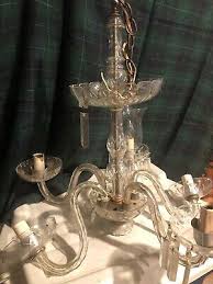 Antique Crystal 5 arm chandelier | eBay