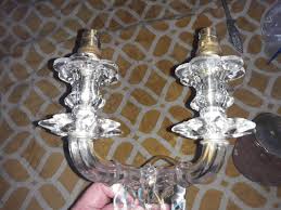 1940's French Regency Crystal/ Art Glass Star Floral Wall ...