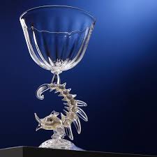 Contemporary 'Prezioso Tris' Gold Leafed Hand Blown Glass ...