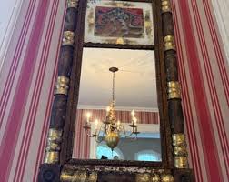 Antique Federal Gilded Trumeau Mirror 19th Century Wood & Gold Leaf Wall Mirror Eglomise Panel Collectible Mirror Luxurious Home Decoration - Etsy