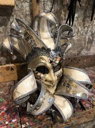 Joker Carnival Mask - Handmade Jester Mask in Venice ...