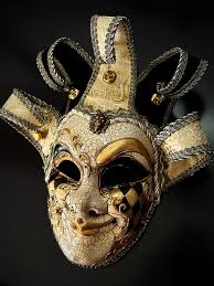 Jester Masks - Gold Black – Masquerade Store