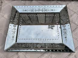 Venetian Silver Glass Mirror for sale at Pamono