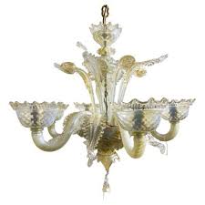 Murano Glass Chandelier, 1940s for sale at Pamono