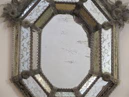 Venetian Etched Glass Mirror with Mouth-Blown Glass Flowers and Leaves – Nick Brock Antiques