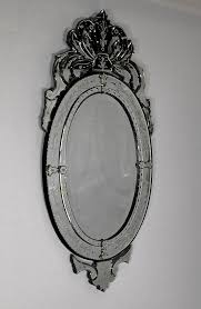 Venetian Oval Mirror, 1940s | Chairish