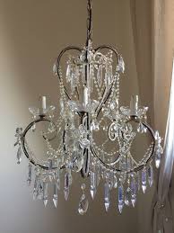 Vintage Reproduction of Crystal Chandelier, Italian Glass ...