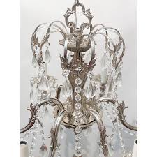 Vintage Spanish Style Silver Chandelier | Chairish