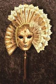 Maschera Veneziana da parete e indossabile di carnevale Veneziano artigianale. | eBay