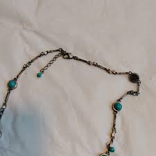 Vintage Blue Stone Necklace & Bracelet Set - Etsy