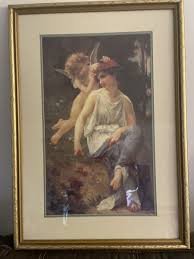 Beautiful Vintage Venus and Cupid by Guillaume Seignac Gold ...