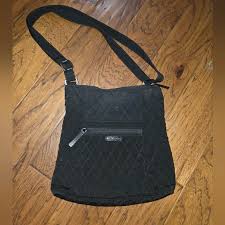 Vera Bradley | Bags | Vera Bradley Black Modern Crossbody ...
