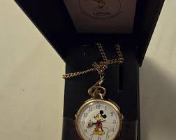 Vintage 1970s Bradley Mickey Mouse Pocket Watch W/ Original Box - Etsy