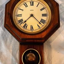 Vintage Mid-century VERICHRON Wood Glass Front Quartz WALL CLOCK - Solid Brass Pendulum - Made in New Jersey, U.S.A. - Estate Item - Etsy