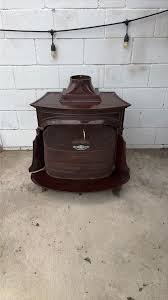 Vermont Casting Wood Gas Burning Stove Fireplace Brown