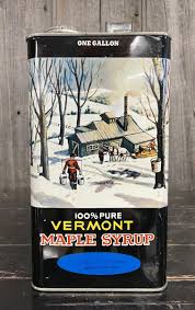Vintage 1 Gal Richard Gilman Vermont Maple Syrup Tin Can ...