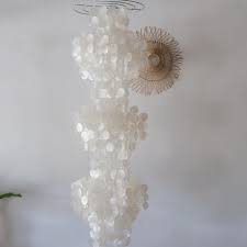Capiz Shell Chandelier: Tear Drop Diamond Pendant Light ...
